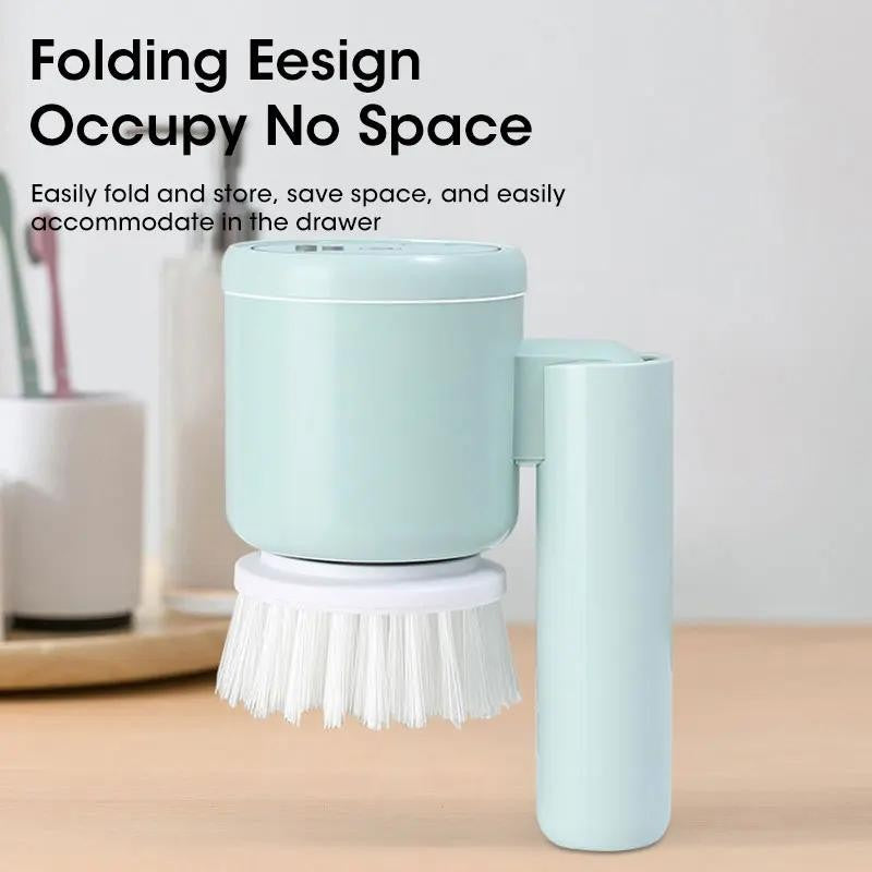 2025 Cordless Electric Spin Scrubber with 5 Brushes,Ipx7 Waterproof Rechargeable