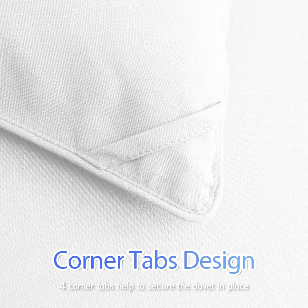 Queen Size Comforter Duvet Insert - All Season White Quilted down Alternative Bedding Comforter with Corner Tabs - Winter Summer Fluffy Soft - Machine Washable