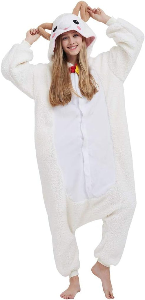 Adult Onesie Animal Halloween Cosplay Costume One Piece Pajamas for Women and Men