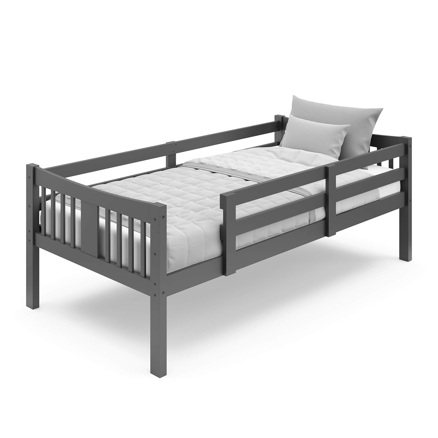Caribou Twin-Over-Twin Bunk Bed, Gray