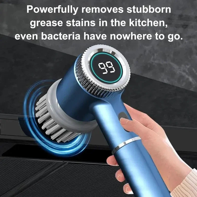 Bathroom Professional Cleaning Automatic Handheld Rechargeable Electric Cleaning Brush Kitchen Dishwashing