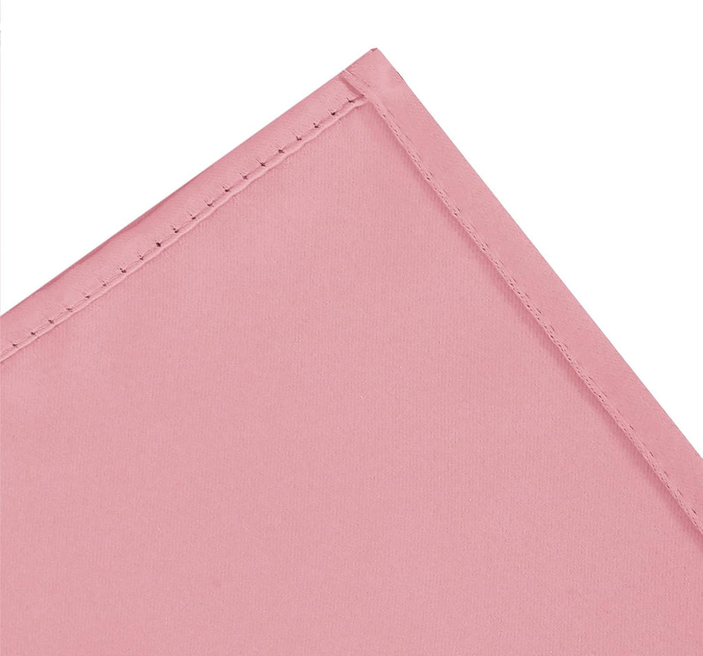 Baby Pink Blackout Curtains/42 X 63 Inch/Set of Two Panels Grommet Bedroom Curtains
