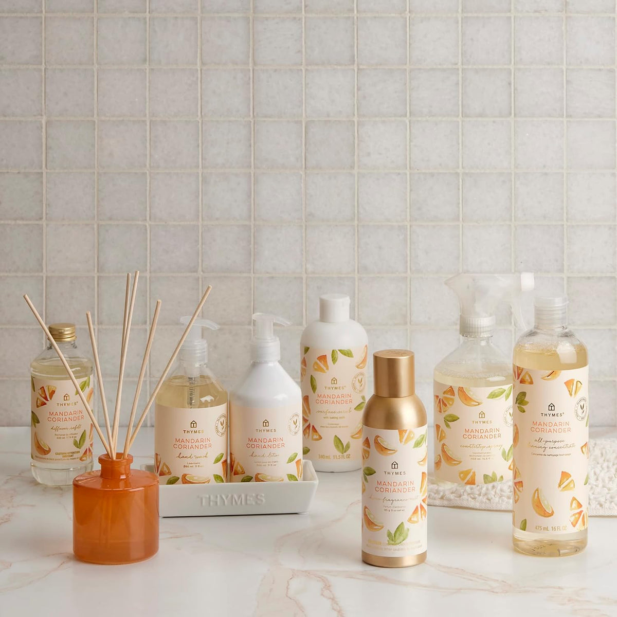Thymes Petite Reed Diffuser - 4 Fl Oz - Mandarin Coriander