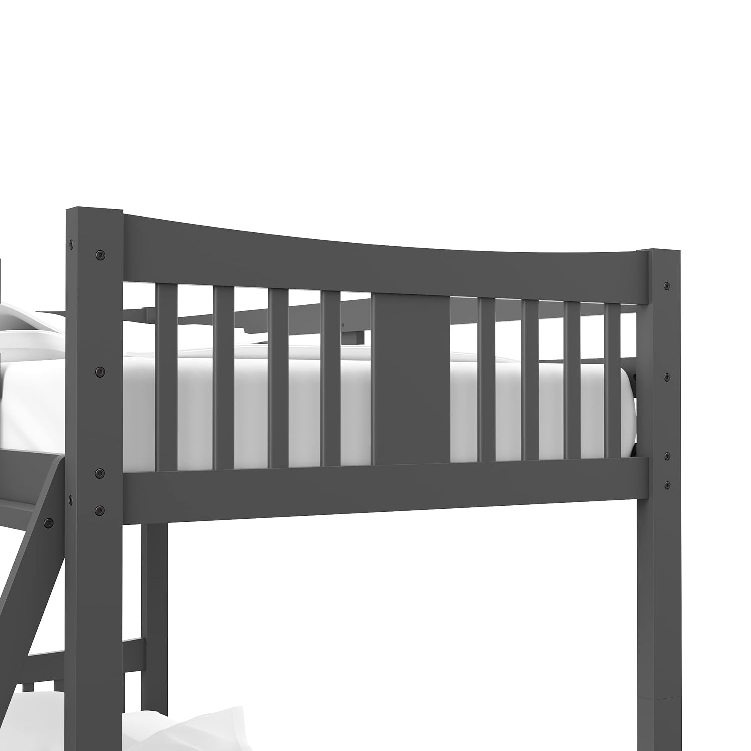 Caribou Twin-Over-Twin Bunk Bed, Gray
