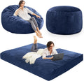 Bean Bag Chairs for Adults - Giant Bean Bag Convertible Floor Sofa